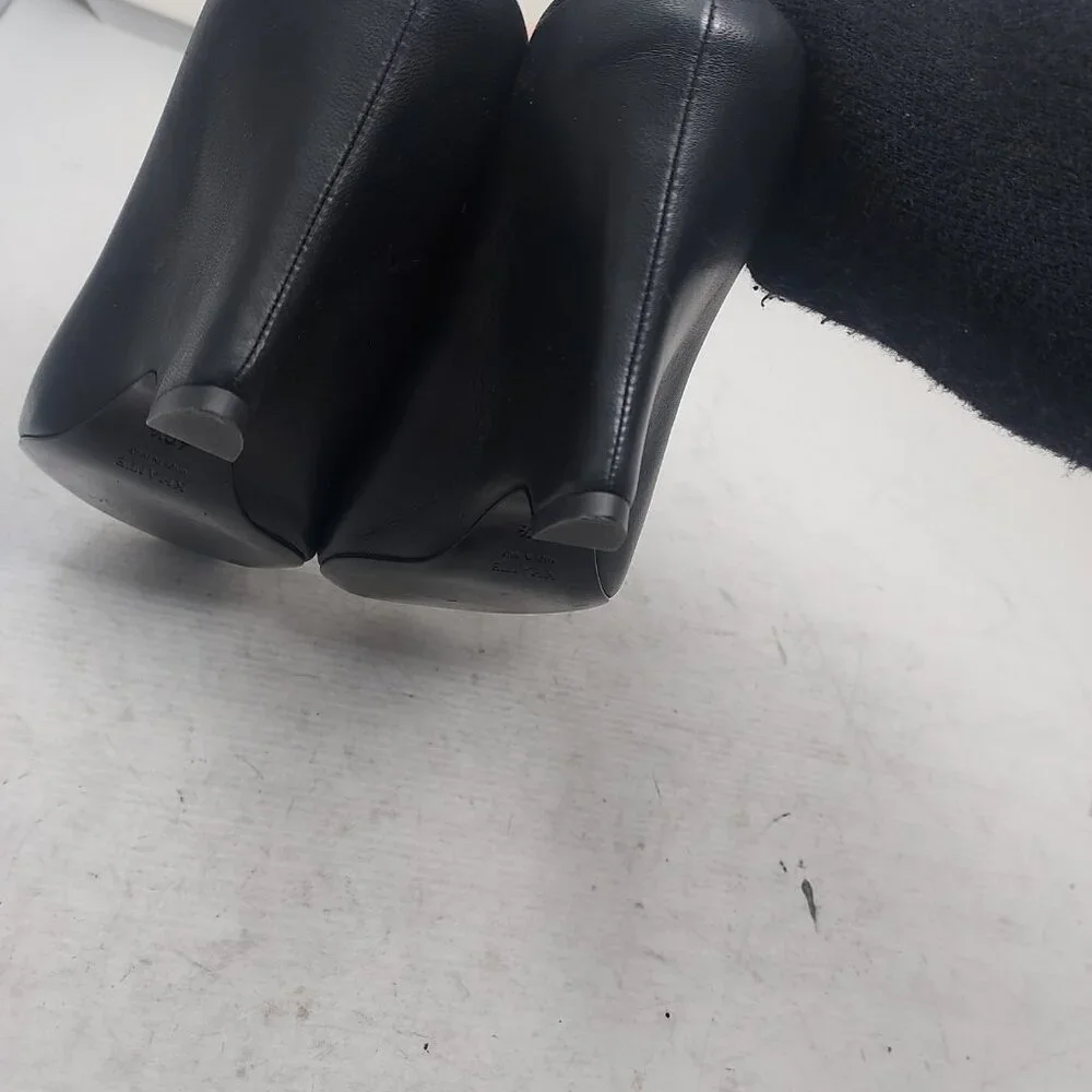 Khaite WOMENS Black Cloak Peep Toe Mule Sandal - Picture 6 of 10